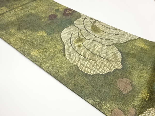 JAPANESE FUKURO OBI / WOVEN FLOWER